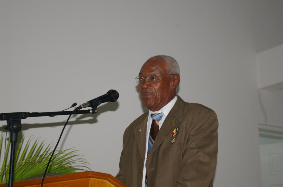 Mr. Franklin Browne delivering remarks at the renaming ceremony